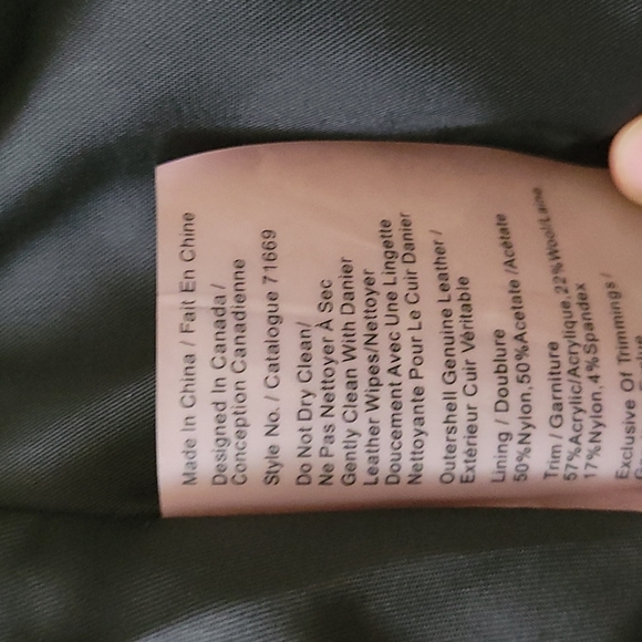 Genuine leather Jacket Bomber - Picture 6 of 8